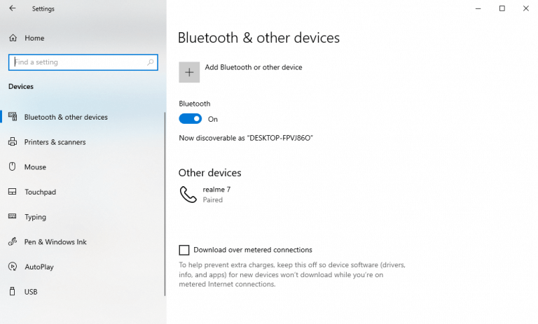 bật bluetooth trong windows