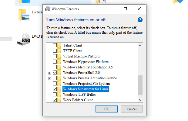 windows features