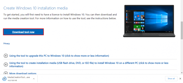 windows media creation tool