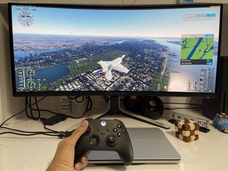 Flight Simulator on Dell Display