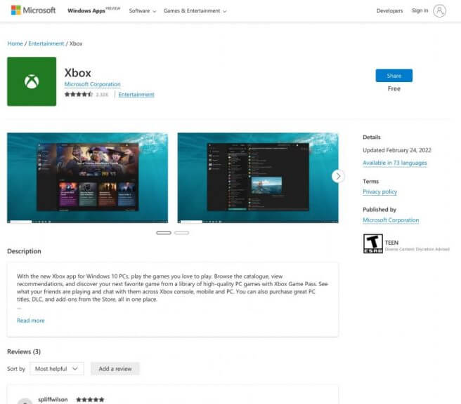 This is the newly redesigned Microsoft Store web version, inspired by Windows 11 - OnMSFT.com - March 2, 2022