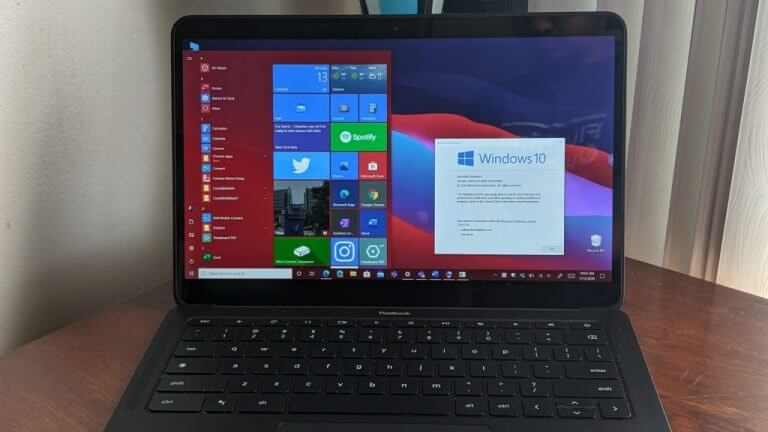 Windows 10 on Pixelbook Go Google