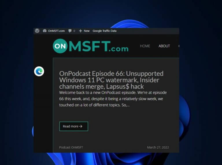 Enable Microsoft Floating Button
