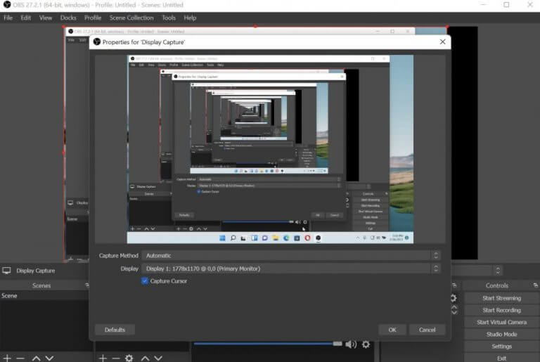 screen recording your Windows with OBS
