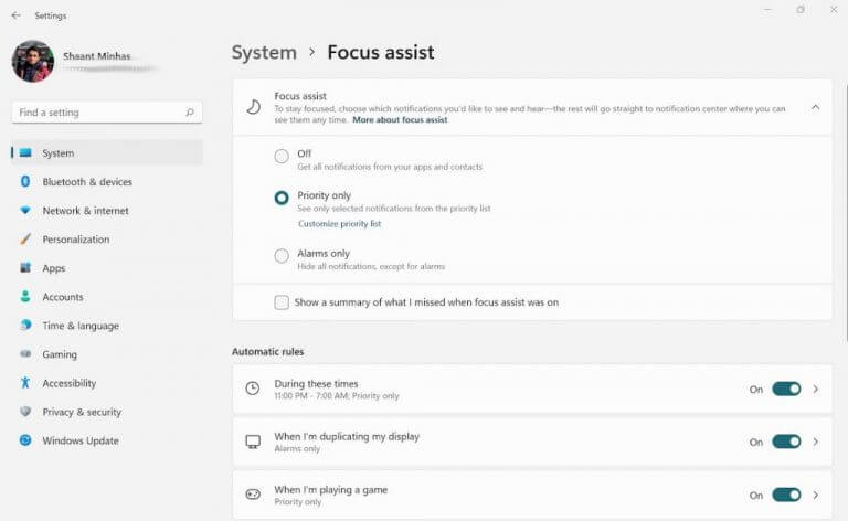 How To Use Focus Assist (Soon To Be Called &Quot;Focus&Quot;) In Windows 10 Or Windows 11 - System Settings system settings