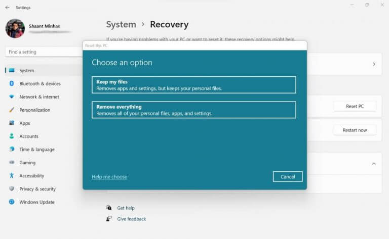 windows recovery