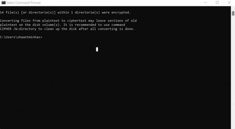 command prompt