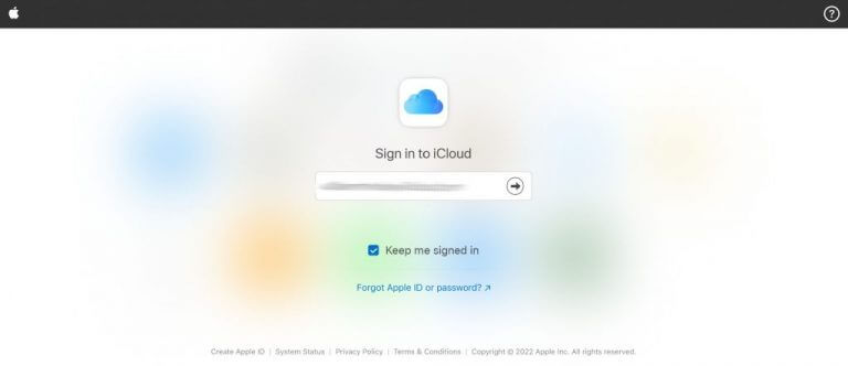 icloud sign in