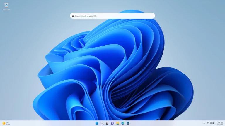 Dev Channel Build 25120 tests a search box on the Windows 11 desktop - OnMSFT.com - May 18, 2022