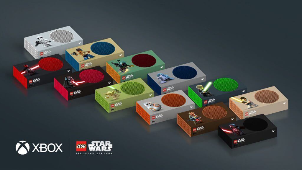 LEGO Star Wars Xbox Series S consoles.
