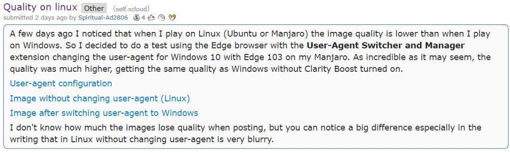 Reddit xCloud post