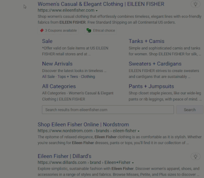 Bing Shopping annotations