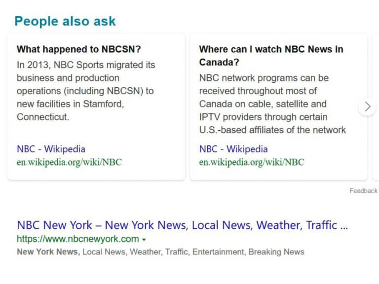 Bing tests "People also ask" in carousel view