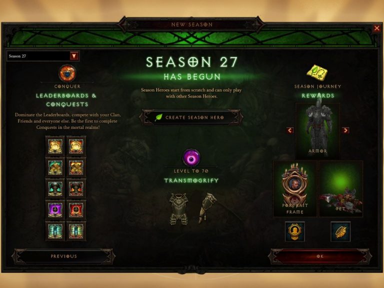 What's coming in Diablo III's Season 27 update this month