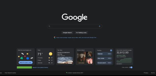 Google's new homepage rolls out to more people with Windows 11-like widgets under the search box - OnMSFT.com - August 5, 2022