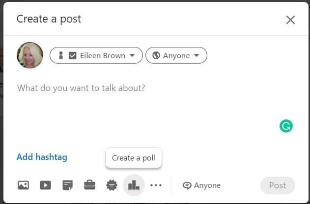 LinkedIn Polls - ask your business connections how they really feel eileen brown onmsft