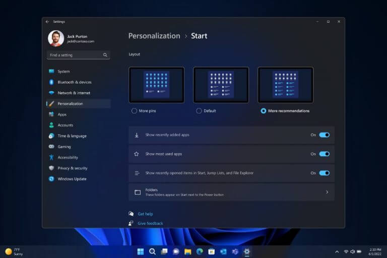 Windows 11 Start Customization (1)