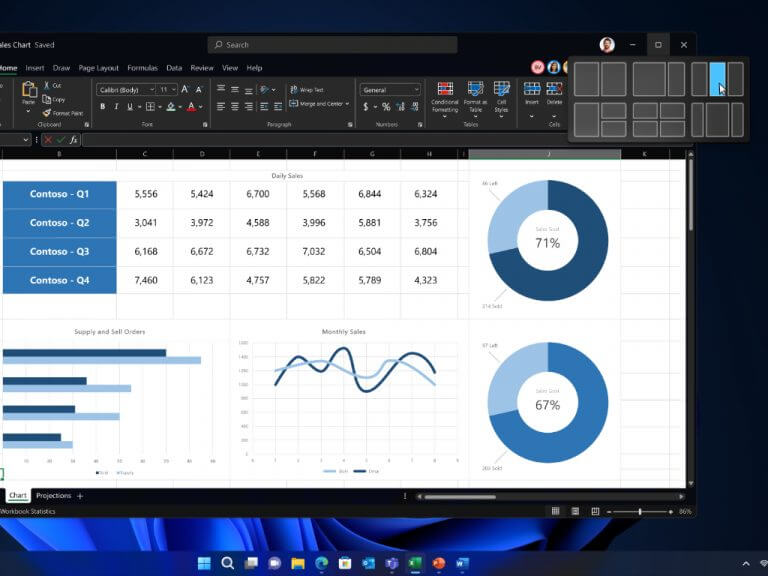 Windows 11 Update - Snap Layouts