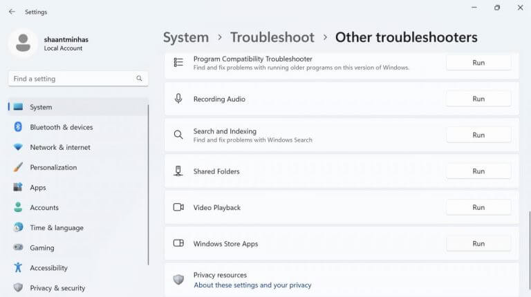 other troubleshooters