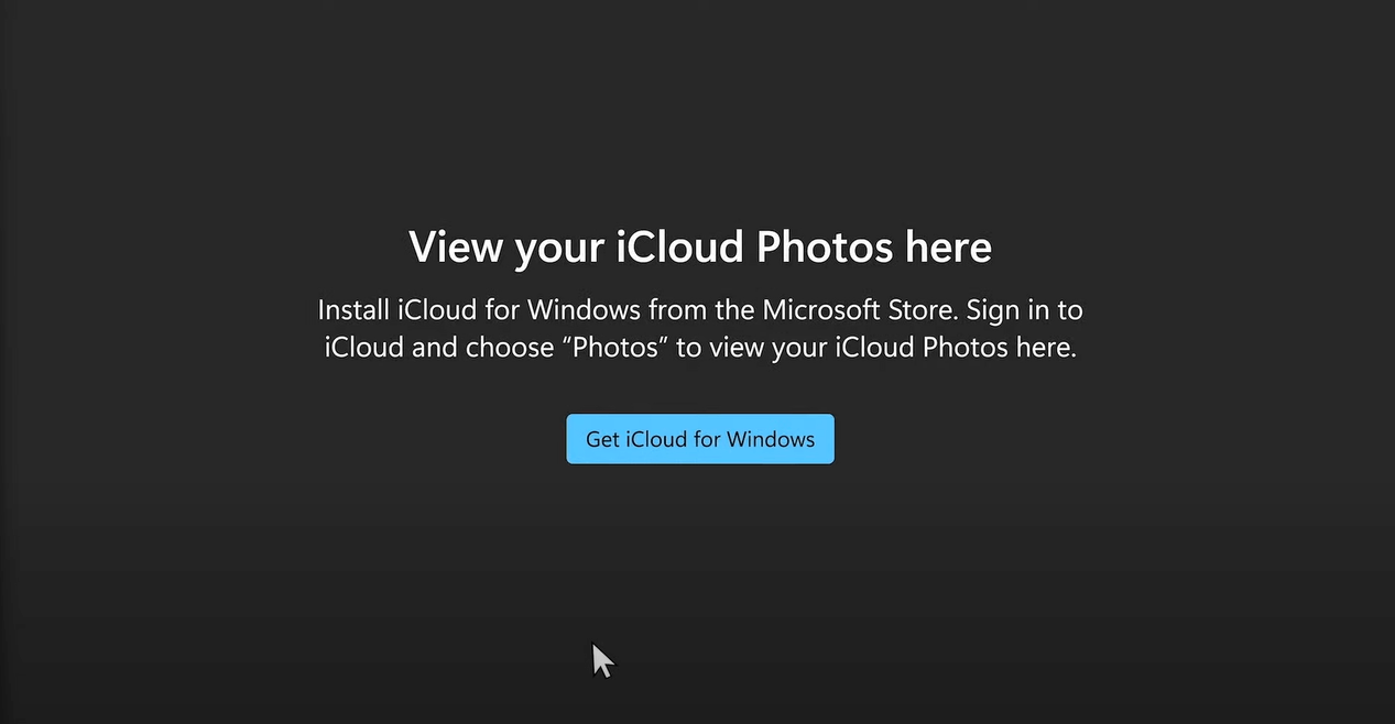 Apple iCloud Windows integration