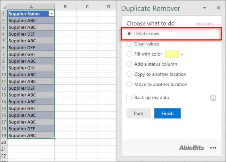 Screenshot showing the Choose what to do section, highlighted.