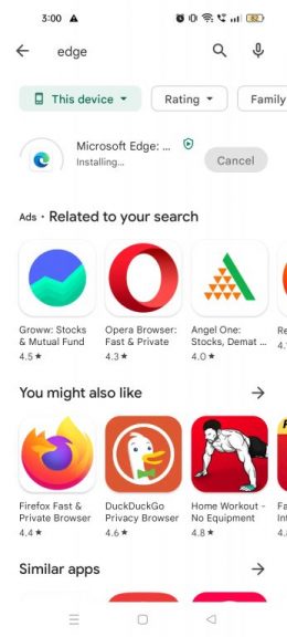 edge app installation