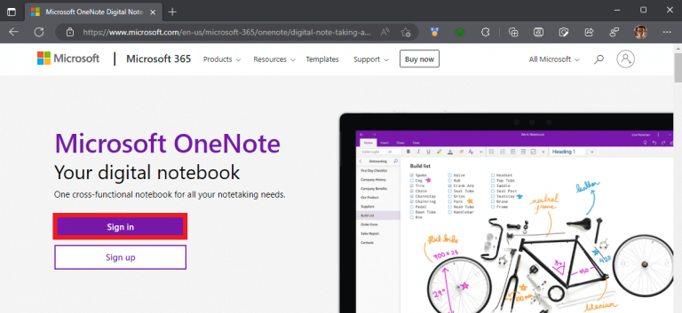 onenote voor windows 10