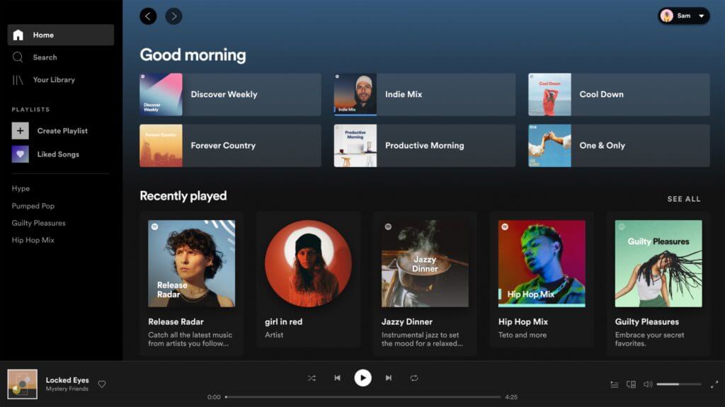 Old Windows Spotify app