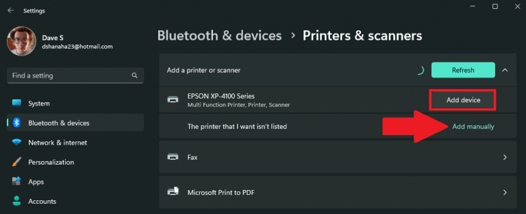 How to add a printer or scanner on Windows 11 - OnMSFT.com - November 2, 2022