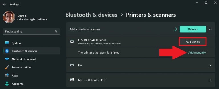 How to Add Printer or Scanner on Windows 11 - OnMSFT.com - November 2, 2022