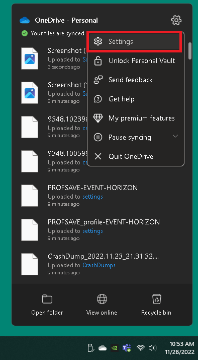 onedrive storage 