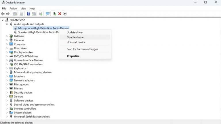 device manager