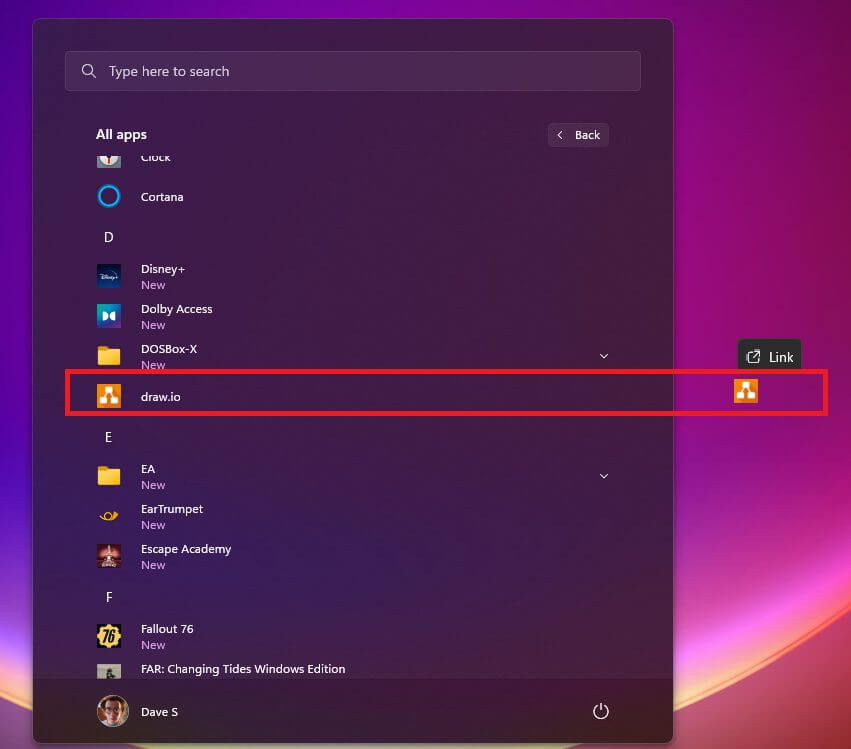 desktop shortcuts on windows 11