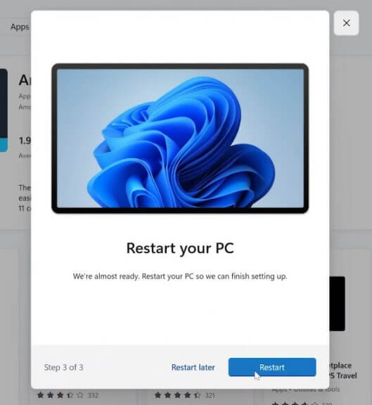 Amazon app store installed