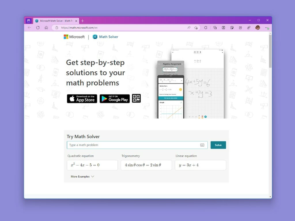 microsoft math solver