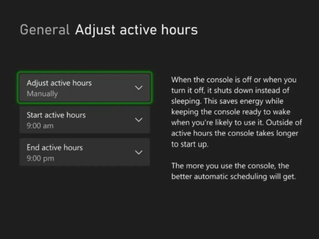 force the shutdown settings you want on xbox series x