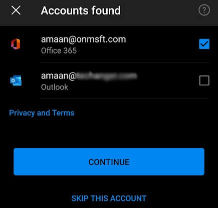 Setup Email on Outlook for Android