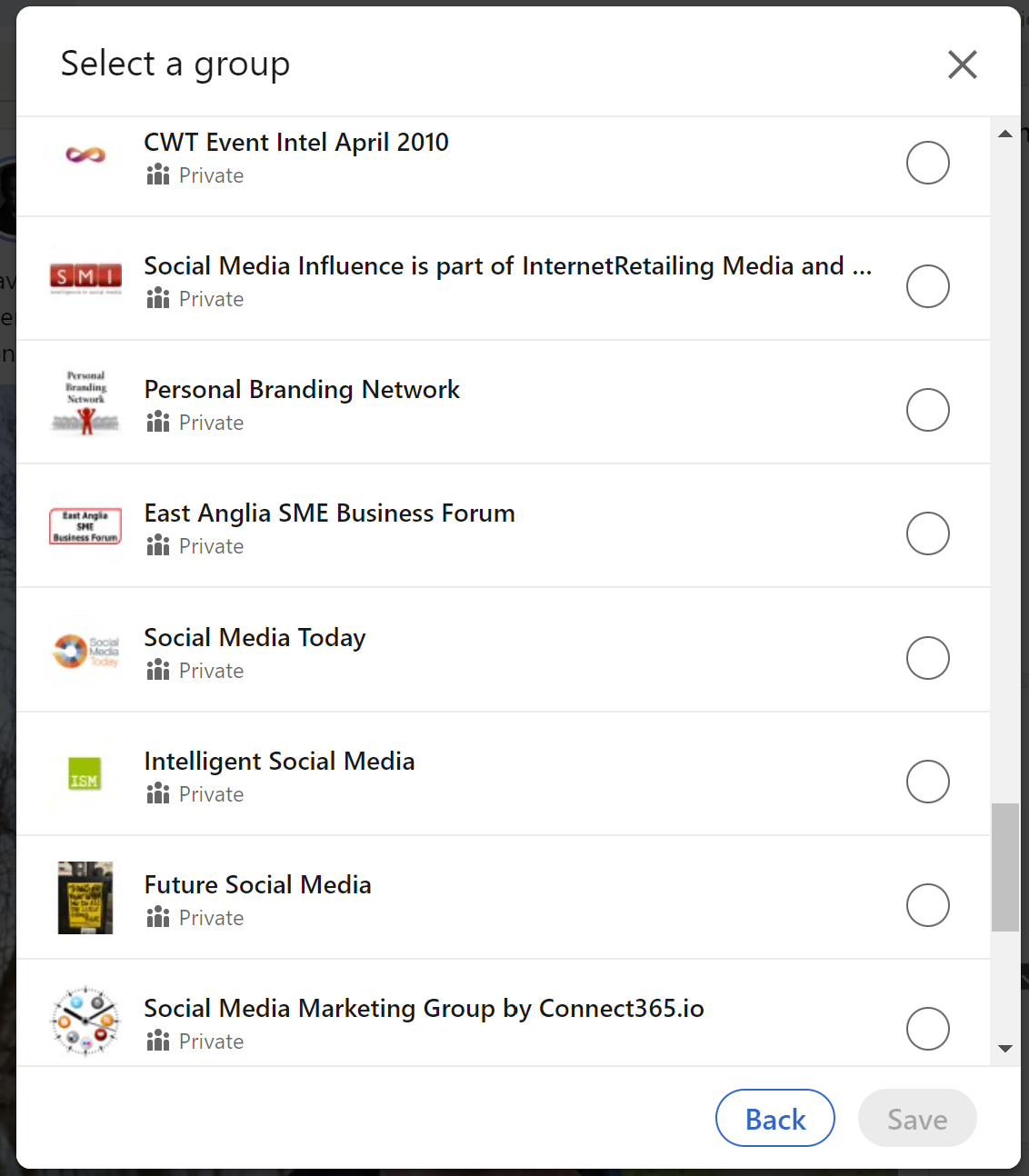 sharing linkedin posts with followers groups post screen eileen brown onmsft