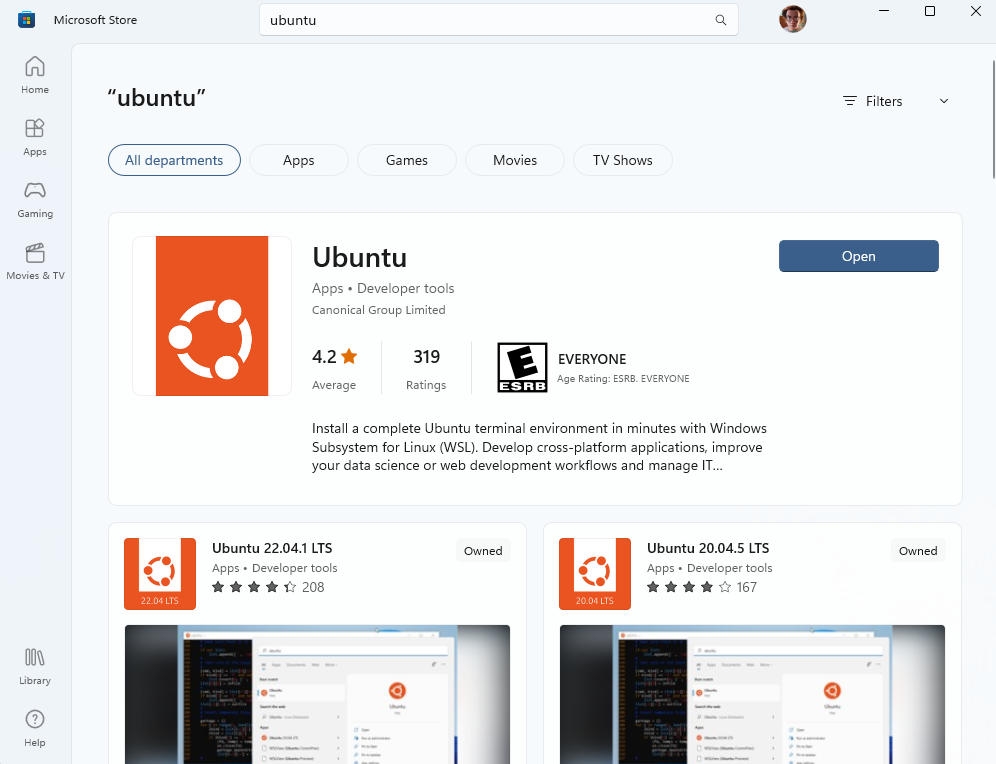 linux gui apps on windows 10
