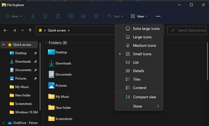 How To Enable Or Disable Compact View In File Explorer On Windows 11 - Screenshot 20230210 025712 compact view in file explorer
