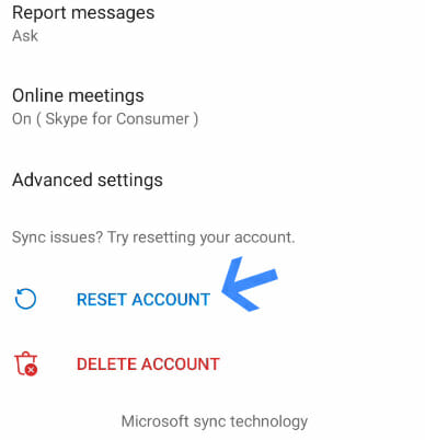 fix outlook app not working