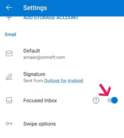 outlook for Android tricks