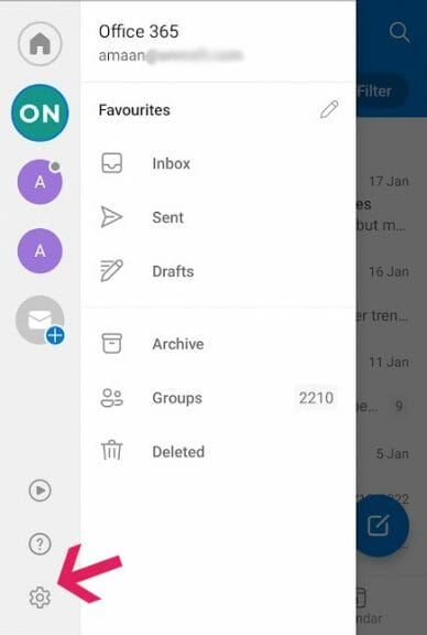 outlook for Android tricks