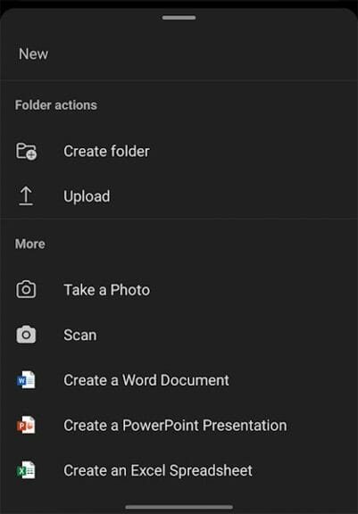 setup onedrive on android