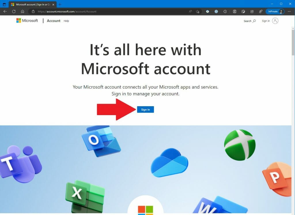 microsoft account