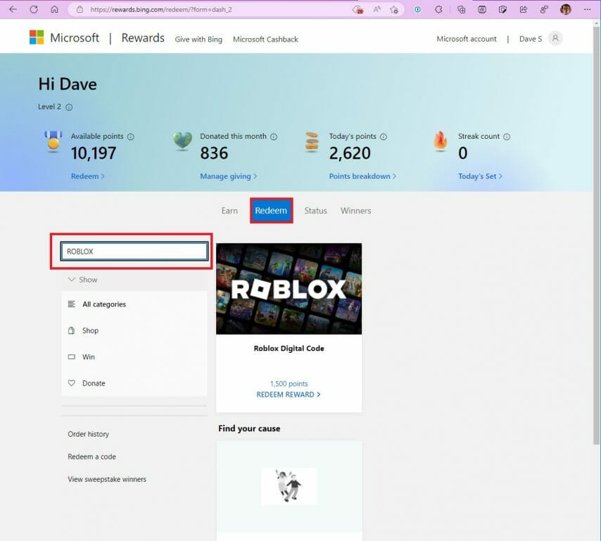 Roblox no Microsoft Rewards: como resgatar Robux grátis pelo serviço