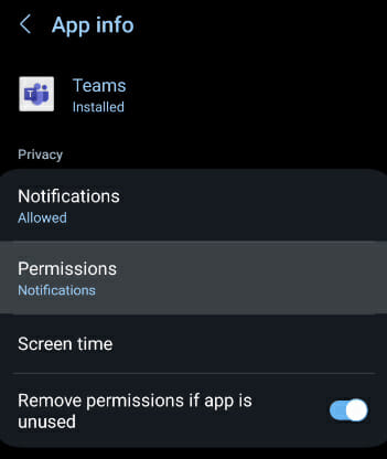 fix teams android not working 