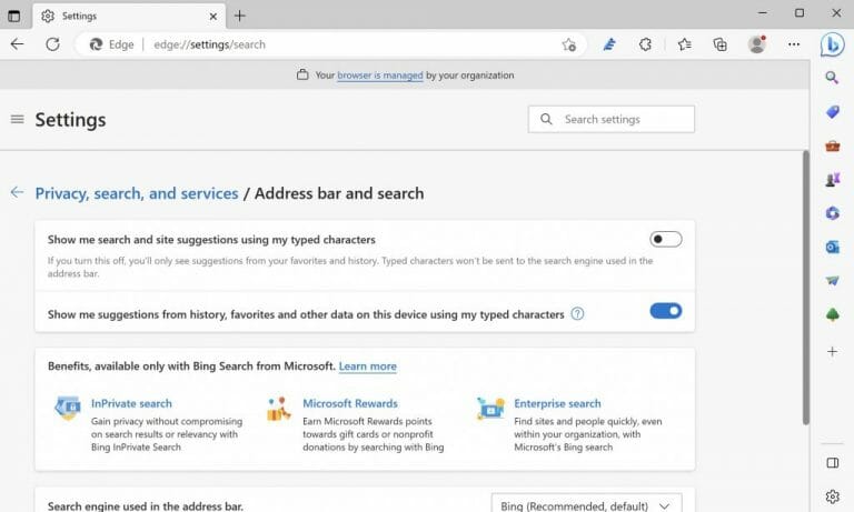 microsoft edge settings