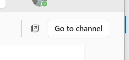 teams go to channel