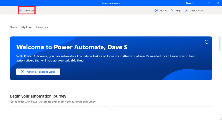 Power Automate Desktop flow